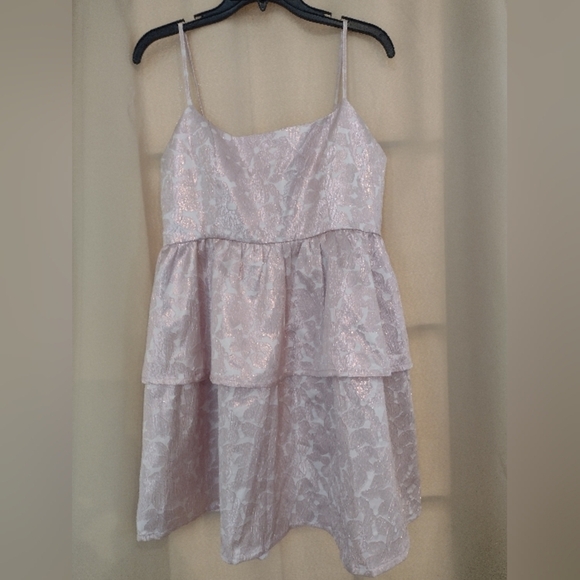 NWT TCEC Pink Spaghetti Strap Prom Dress - Picture 2 of 6
